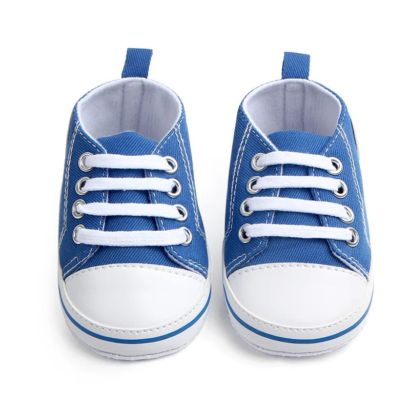 Baby Girls Baby Boys Canvas Shoes Spring Autumn Cute Newborn Infant Toddler Crib Sneakers Soft Sole Floor First Walkers TS111