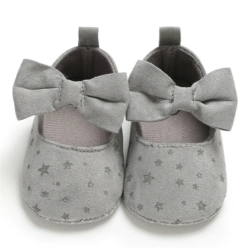 Toddler Girl Crib Shoes Newborn Baby Girls Boys Bowknot Soft Sole Dot Print Casual Shoes Baby Shoes Girls Infant Shoes