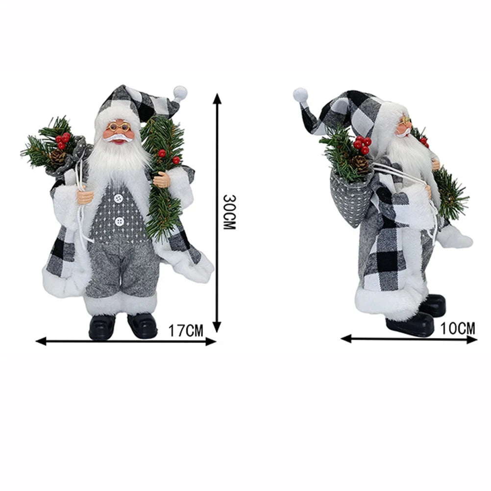 Set up Santa Claus Christmas decorations Christmas party scenes Decorate Christmas ornaments
