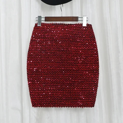 Sequin Skirt with sequins for women Summer style beach short Sequined Skirt Belly Dancer Costume Sexy High Waist Sequins skirt