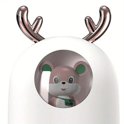 USB-Powered 10.14oz Humidifier with Colorful LED Night Light & Aroma Diffuser - Essential Oil Mist Maker