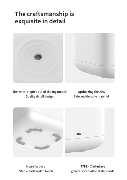 Anti-Gravity Humidifier With Clock Water Drop Backflow Aroma Diffuser Large Capacity Office Bedroom Mute Household Sprayer