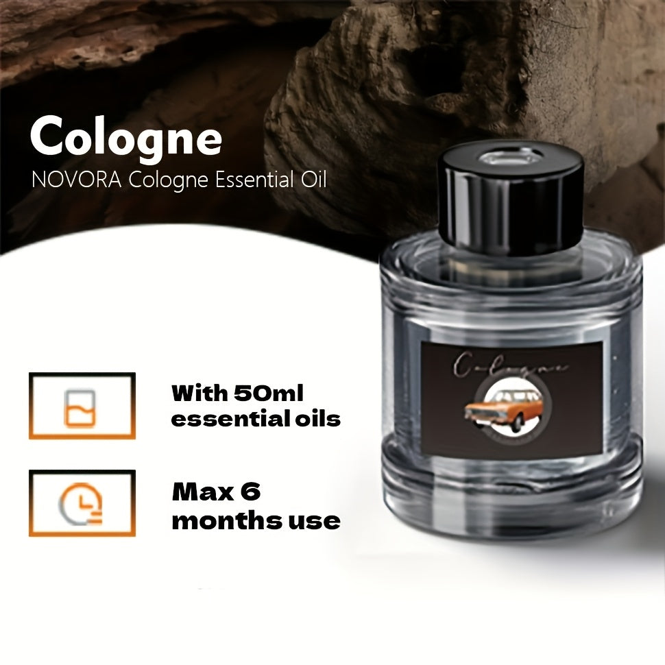 Novora Smart Car Air Freshener, 1.69oz Natural Fragrance Car Scents Air Freshener With Star Projector, 300 Days Long Lasting, Car Essential Oil Diffuser To Remove Smell, Automatic On/Off, Aroma Diffuser For Lover