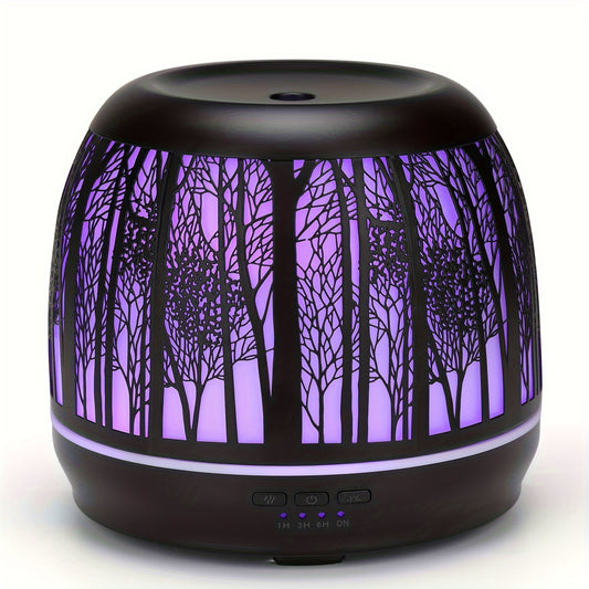 Large Essential Oil Aromatherapy Diffuser for Home Bedroom Metal Hollow Decorative Room Ultrasonic Air Scent Mist Aroma Diffuser 500ML Defusers