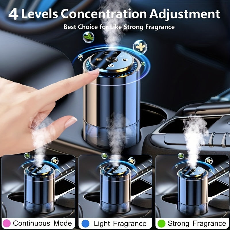 Novora Smart Car Air Freshener, 1.69oz Natural Fragrance Car Scents Air Freshener With Star Projector, 300 Days Long Lasting, Car Essential Oil Diffuser To Remove Smell, Automatic On/Off, Aroma Diffuser For Lover