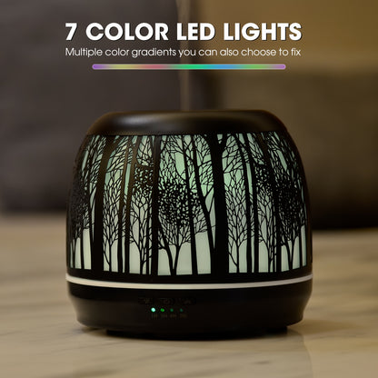 Large Essential Oil Aromatherapy Diffuser for Home Bedroom Metal Hollow Decorative Room Ultrasonic Air Scent Mist Aroma Diffuser 500ML Defusers