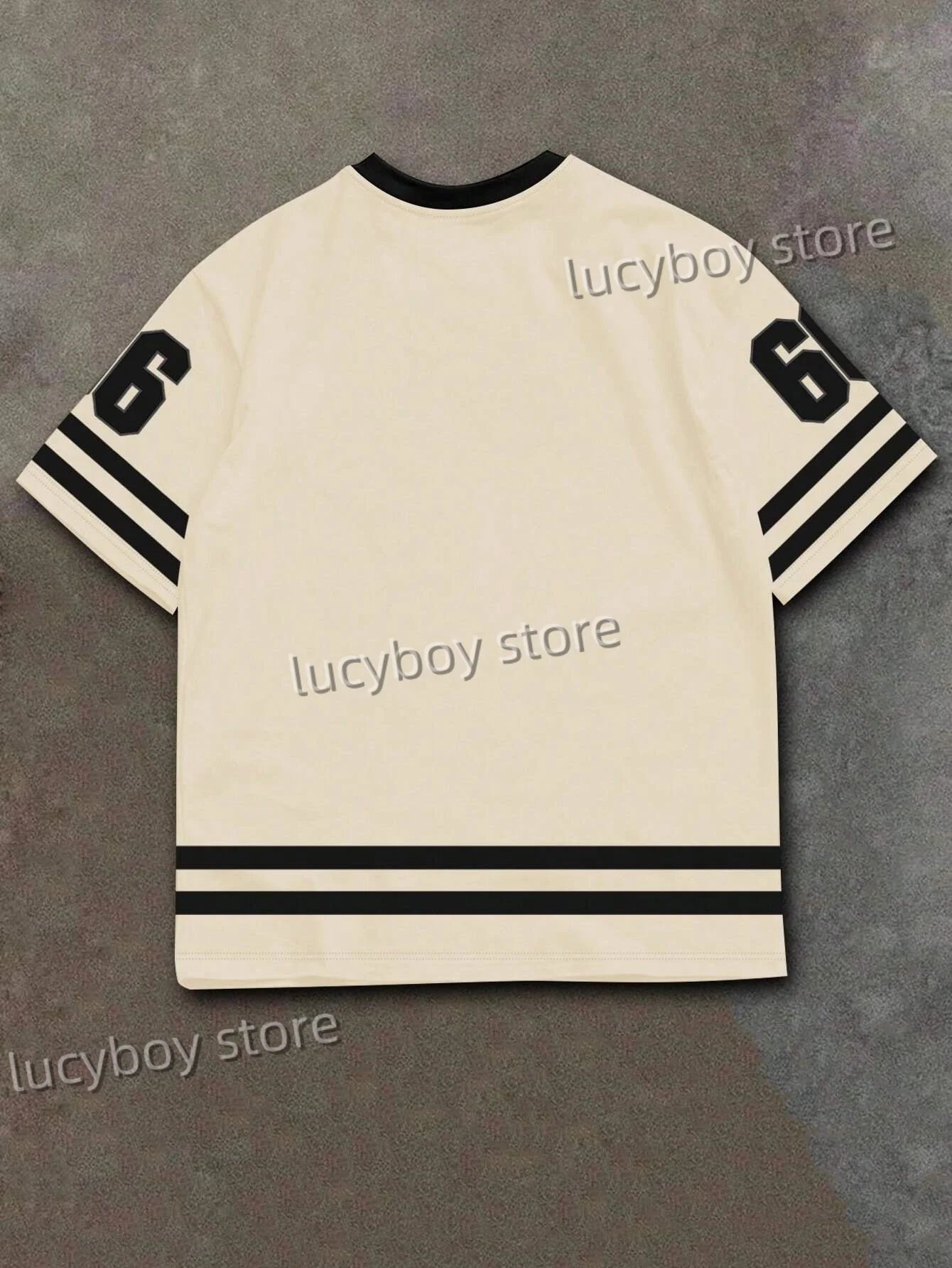 Men's 3D Numbers Printed Short Sleeve T Shirt Man V Neck Sportwear Brooklyn Racing Football Tee Vintage Casual Tops Men Clothes