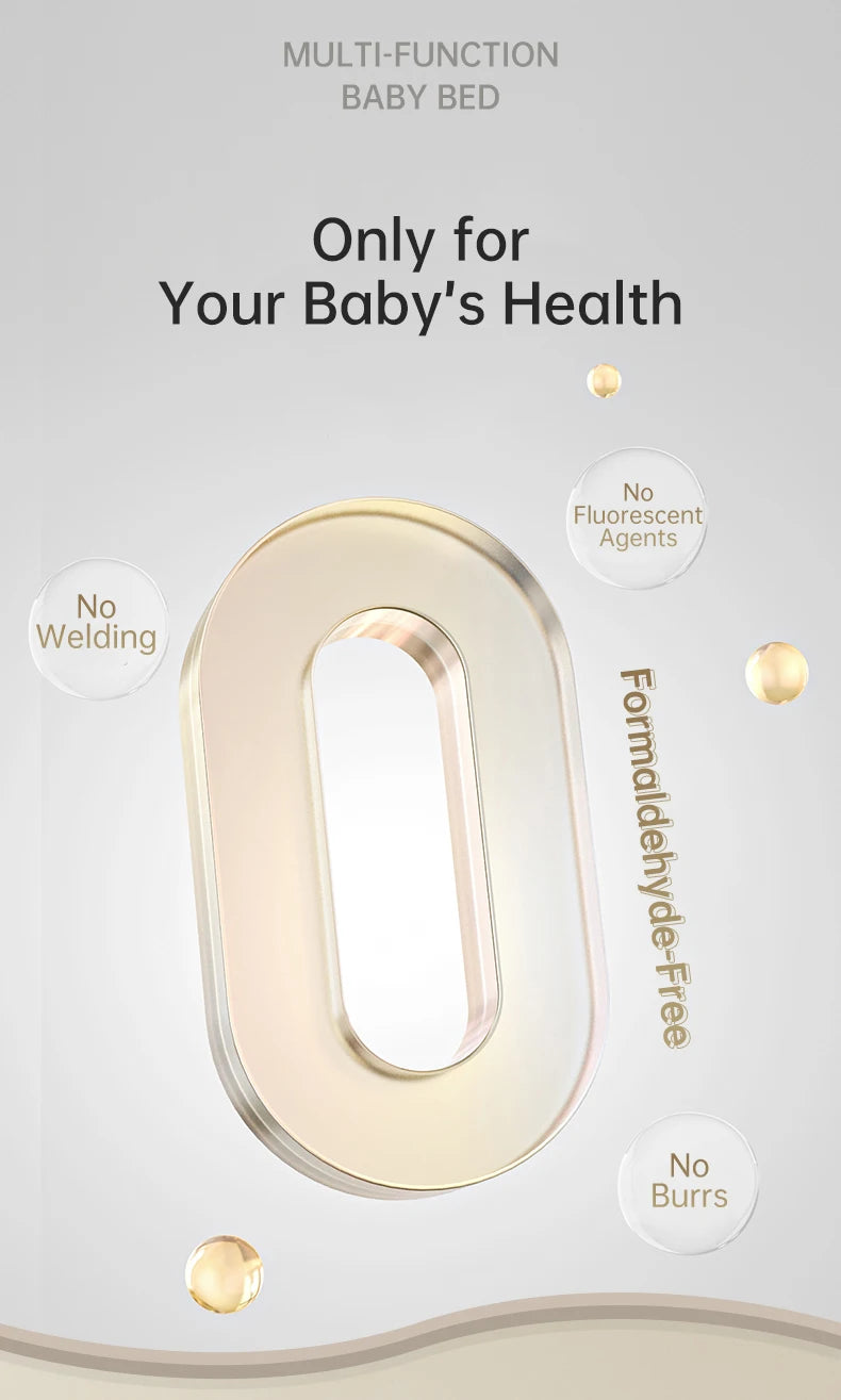 Rocking Baby Bassinet, Baby Cribs, Newborn Co-Sleeper, Infant Beside Sleeper, Unisex Baby Bed Cribs, Portable Travel Crib,Cradle