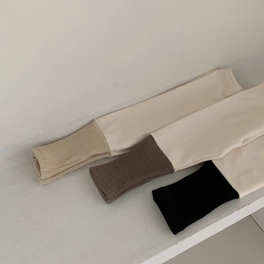 Spring Infant Patchwork Leggings Cotton Baby Casual Pants Fashion Toddler Girl Leggings Baby Clothing Autumn Kids Trousers