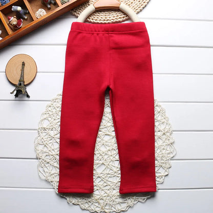Sale Baby Girls Winter Leggings Children Plus Velvet Pants Thicken Warm Long Trousers for Kids Skinny Pencil Pants 0-3 Year