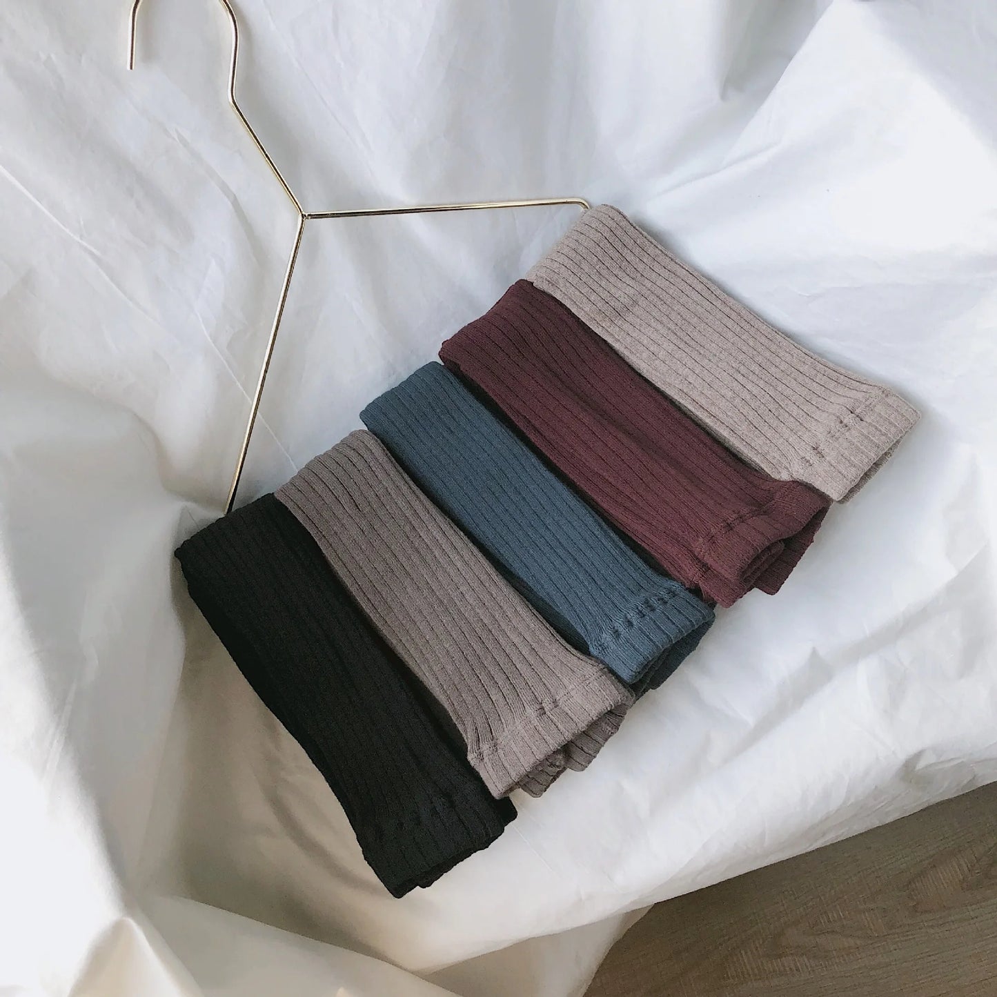 Baby Girls Leggings Kids Casual Long Pants For Toddler Kids Girls Skinny Trousers All-match Ribbed Cotton Legging Pant