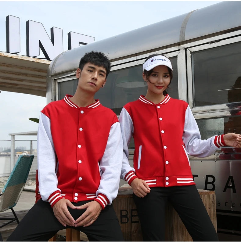 Baseball Jackets Men New Fashion Design Slim Fit College Varsity Coat Women's Jacket Support Custom Print Photo/Text