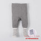 Baby footed pants newborn baby girl boy leggings long trousers  0-6-12months kid lycry cotton sleepwear trousers pyjamas pants