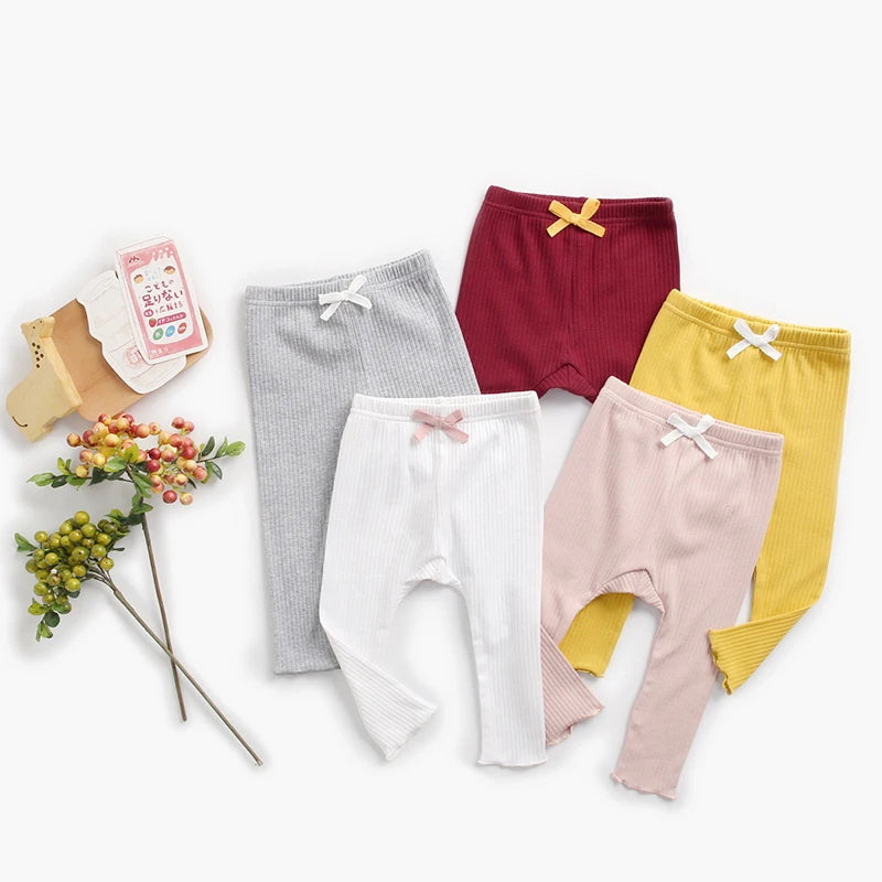 Lawadka Spring Newborn Baby Girls Pants Casual Leggings Fashion Kids PP Pants For Girls Toddler Baby Long Trousers Children Soft