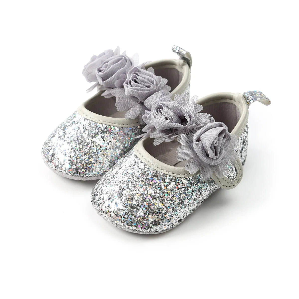 Newborn Baby Shoes Baby Boy Girl Shoes Girl Classic Bowknot Rubber Sole Anti-slip PU Dress Shoes First Walker Toddler Crib Shoes