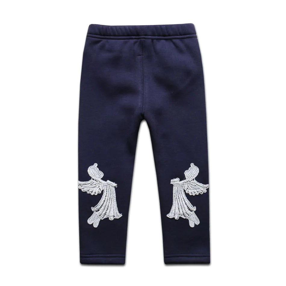 Sale Baby Girls Winter Leggings Children Plus Velvet Pants Thicken Warm Long Trousers for Kids Skinny Pencil Pants 0-3 Year