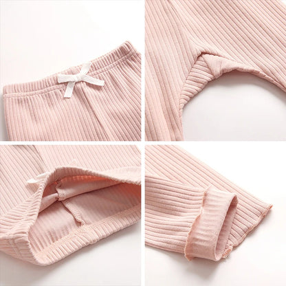 Lawadka Spring Newborn Baby Girls Pants Casual Leggings Fashion Kids PP Pants For Girls Toddler Baby Long Trousers Children Soft