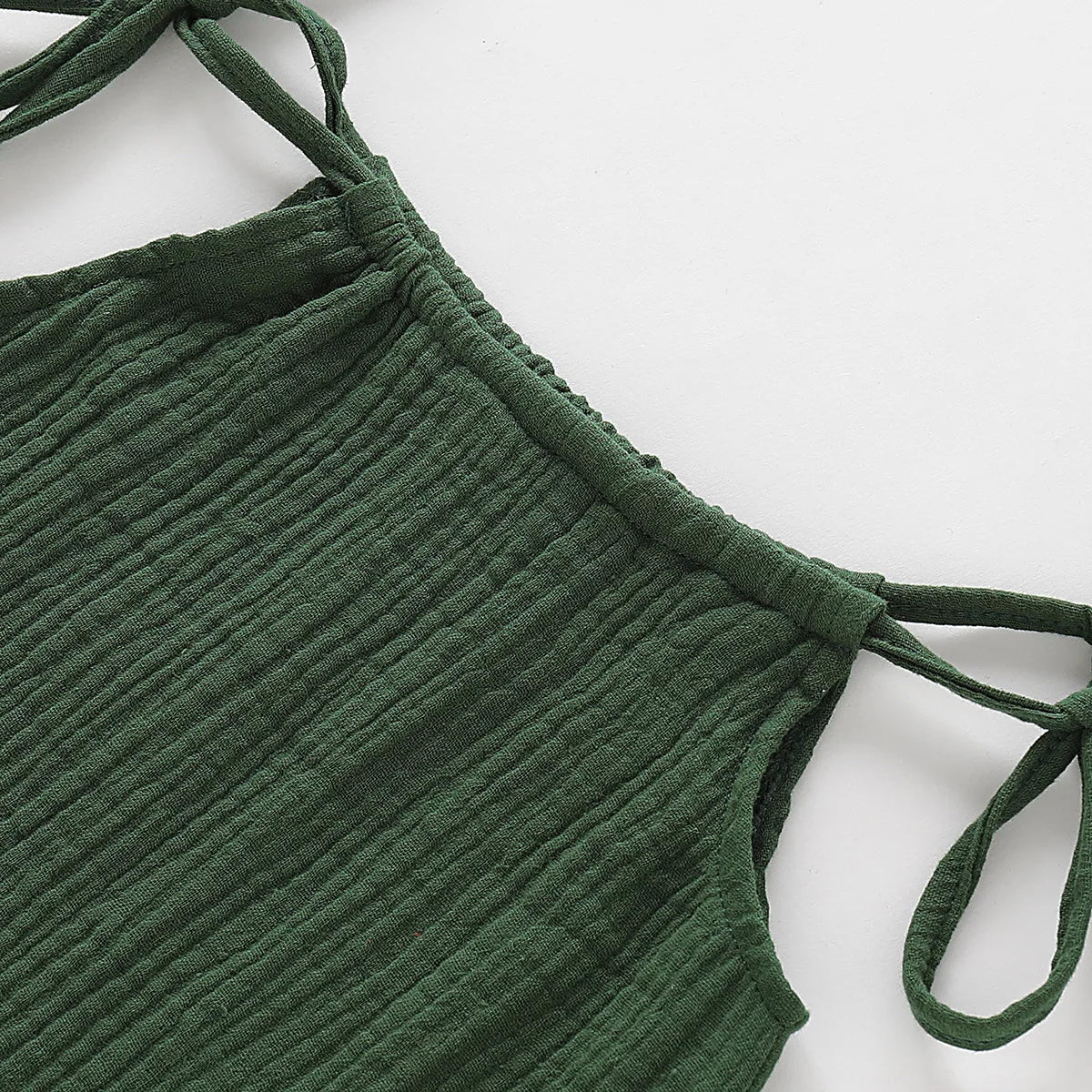 Summer Toddler Baby Girl Sleeveless Ruffles Dress Sarafan Kids Cotton Linen Muslin Slip Dresses Clothing