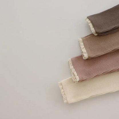 Baby Girl's Skinny Elastic Leggings Infant Trousers Toddler Basic Outwear Pants For 0-3Y