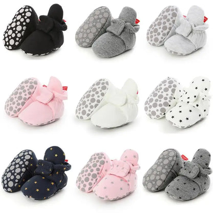 Winter New Baby Boy Girl Boots Cotton Soft-Sole Non-Slip Warm Toddler First Walkers Infant Crib Shoes