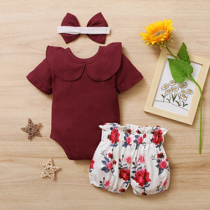 3Pcs Baby Girl Clothes Set Newborn Kids Clothing Children Toddler Girl Clothes Babe Girl Outfits Infant New Born Clothes