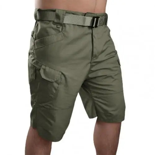 Men Classic Shorts Upgraded Waterproof Quick Dry Multi pocket Short Pants Outdoor Hunting Fishing Military Cargo Shorts