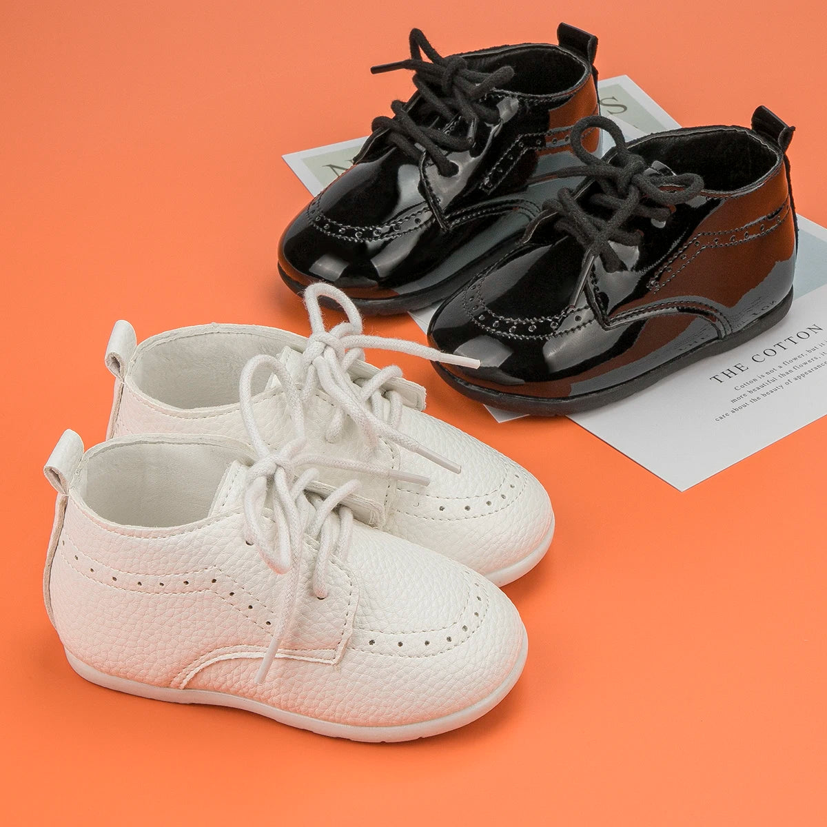 New Baby Shoes Retro Leather Boy Girl Shoes Toddler Rubber Sole Anti-slip First Walkers Newborn Infant Baby Crib Shoes