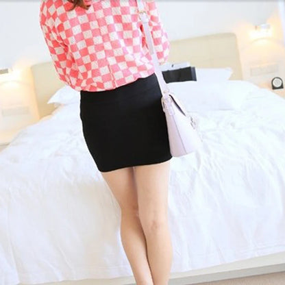 Black Micro Mini Skirts 2025 Summer Sexy Girls Skirts Casual Package Hip Above Knee Short Skirts Women Tight Office Party Female