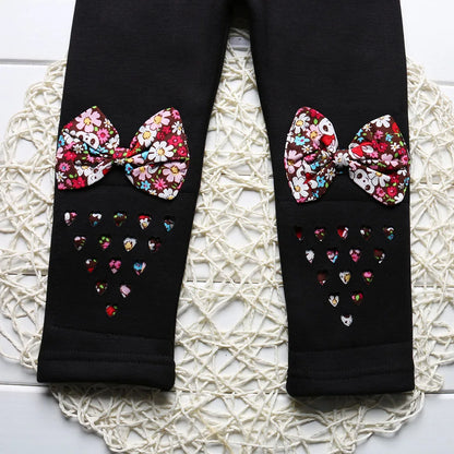 Sale Baby Girls Winter Leggings Children Plus Velvet Pants Thicken Warm Long Trousers for Kids Skinny Pencil Pants 0-3 Year