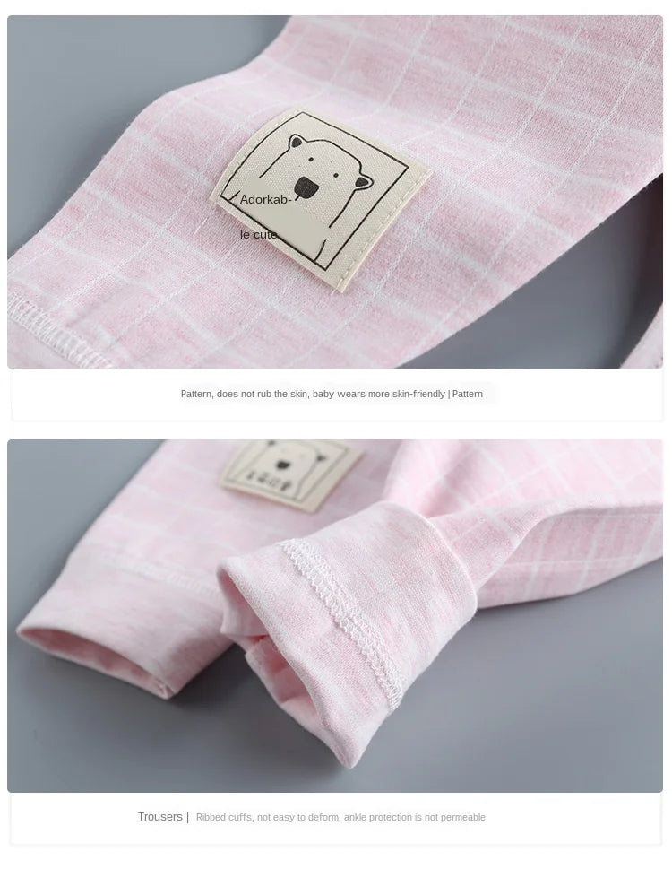 Newborn Baby Pants with Open Crotch Cotton Spring Autumn Trouser Boys Children Leggings Cute Girls Pajamas Toddler Clothes 0-24M