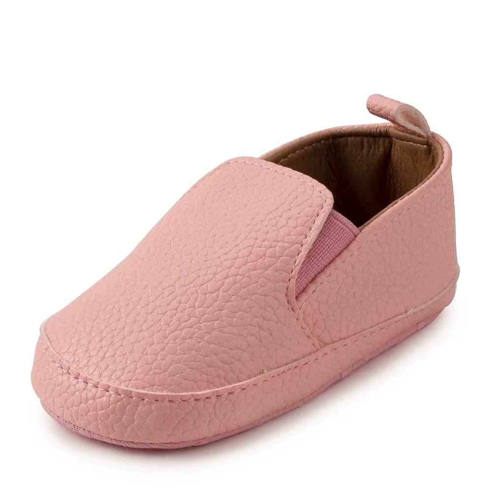 New Baby Shoes Boys Girls Casual Shoes Soft-sole Non-slip PU Leather Cotton Infant First Walkers Crib 4-colors Newborn