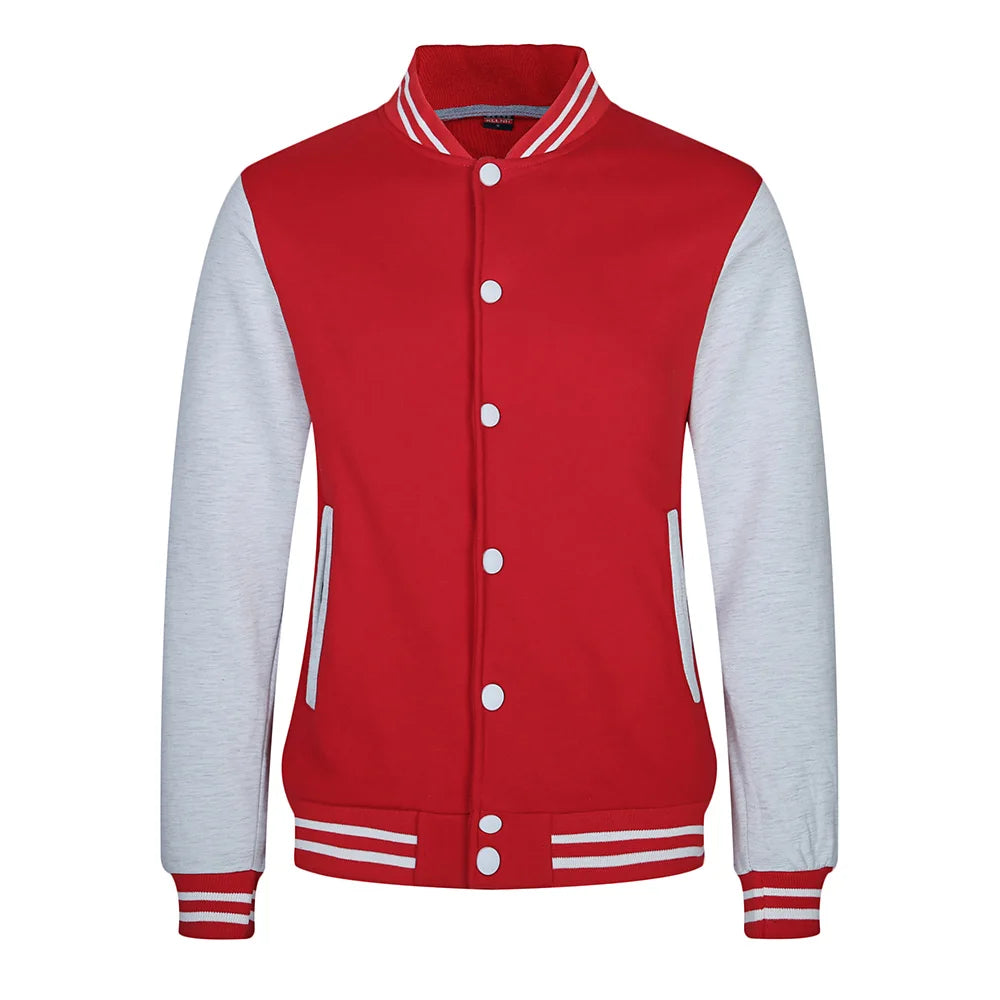 Baseball Jackets Men New Fashion Design Slim Fit College Varsity Coat Women's Jacket Support Custom Print Photo/Text