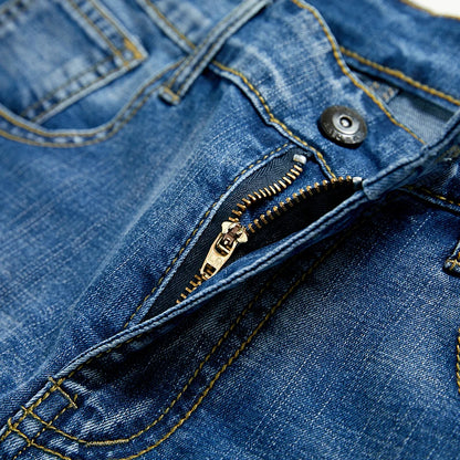 2025 Summer Men's Slim Denim Shorts Business Casual Fashion Loose Stretch All-Match Jeans Male High-End Brand Five-Point Pants