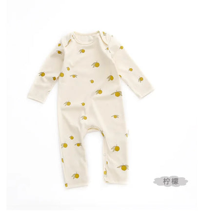 KS Baby Romper Boys Girls Crawling Suit Long Sleeve Rompers Newborn Bodysuit Brand Lemon Clothes Cotton Onesie One-piece