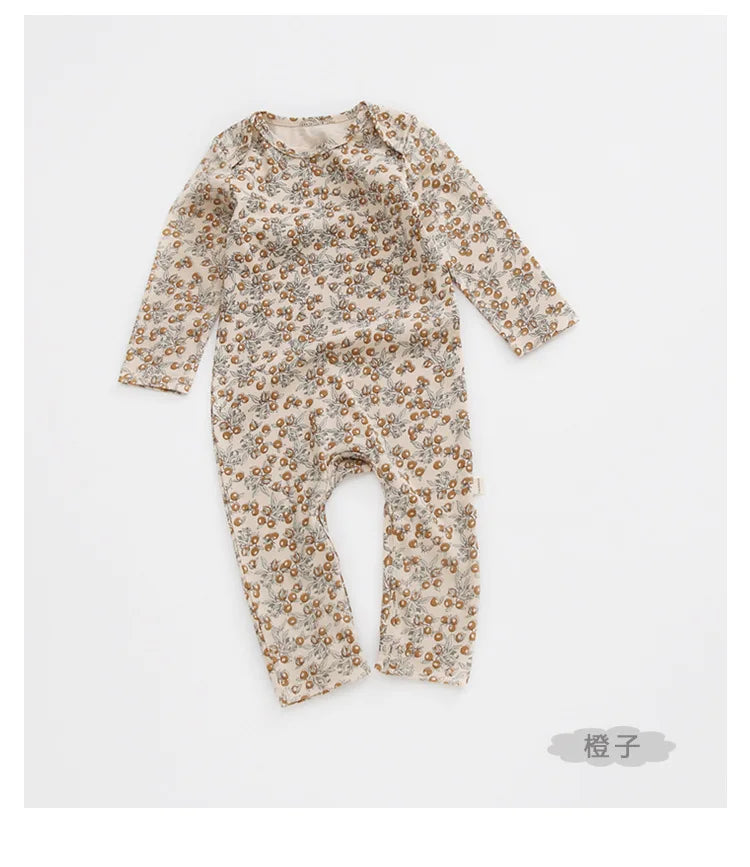 KS Baby Romper Boys Girls Crawling Suit Long Sleeve Rompers Newborn Bodysuit Brand Lemon Clothes Cotton Onesie One-piece