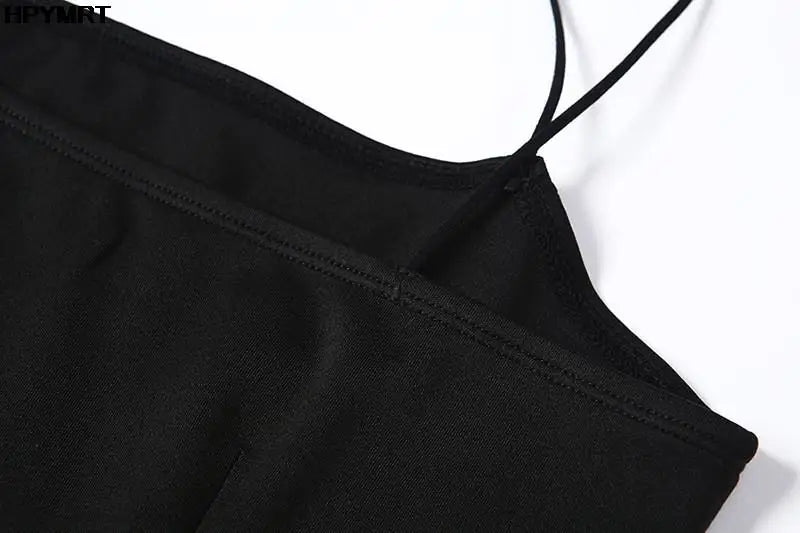 Backless Sexy Strap Split Summer Dress Women Elastic Long Dresses Sleeveless Camisole Clubwear Evening Party Dress Women's Robe
