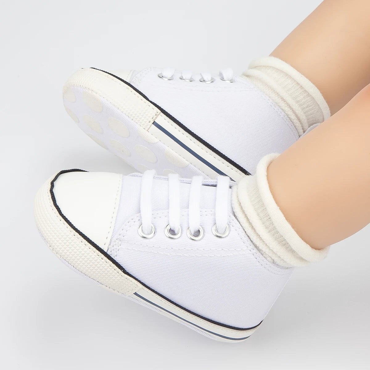 Meckior New Baby Canvas Sneakers Anti-slip Soft Plaid Baby Boy Girl Shoes Newborns First Walkers Infant Baby Unisex Casual Shoes