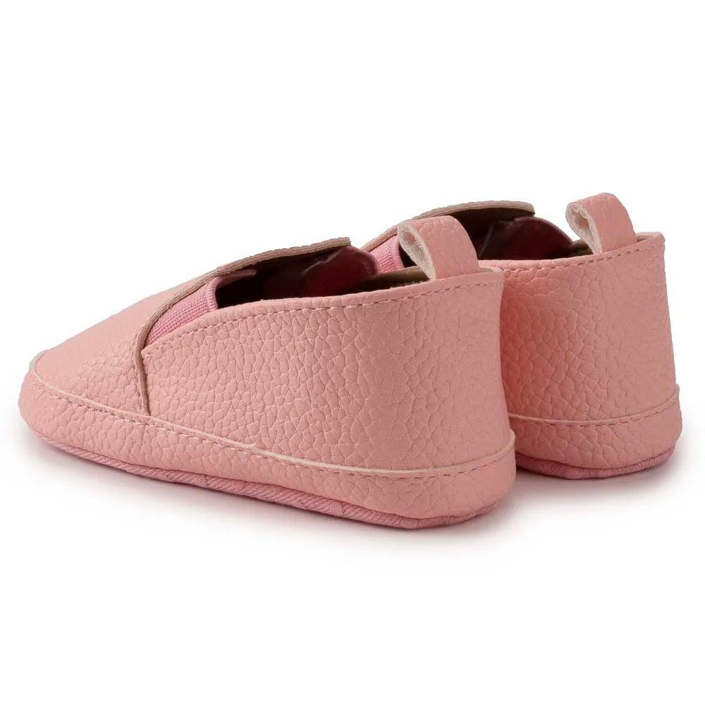 New Baby Shoes Boys Girls Casual Shoes Soft-sole Non-slip PU Leather Cotton Infant First Walkers Crib 4-colors Newborn