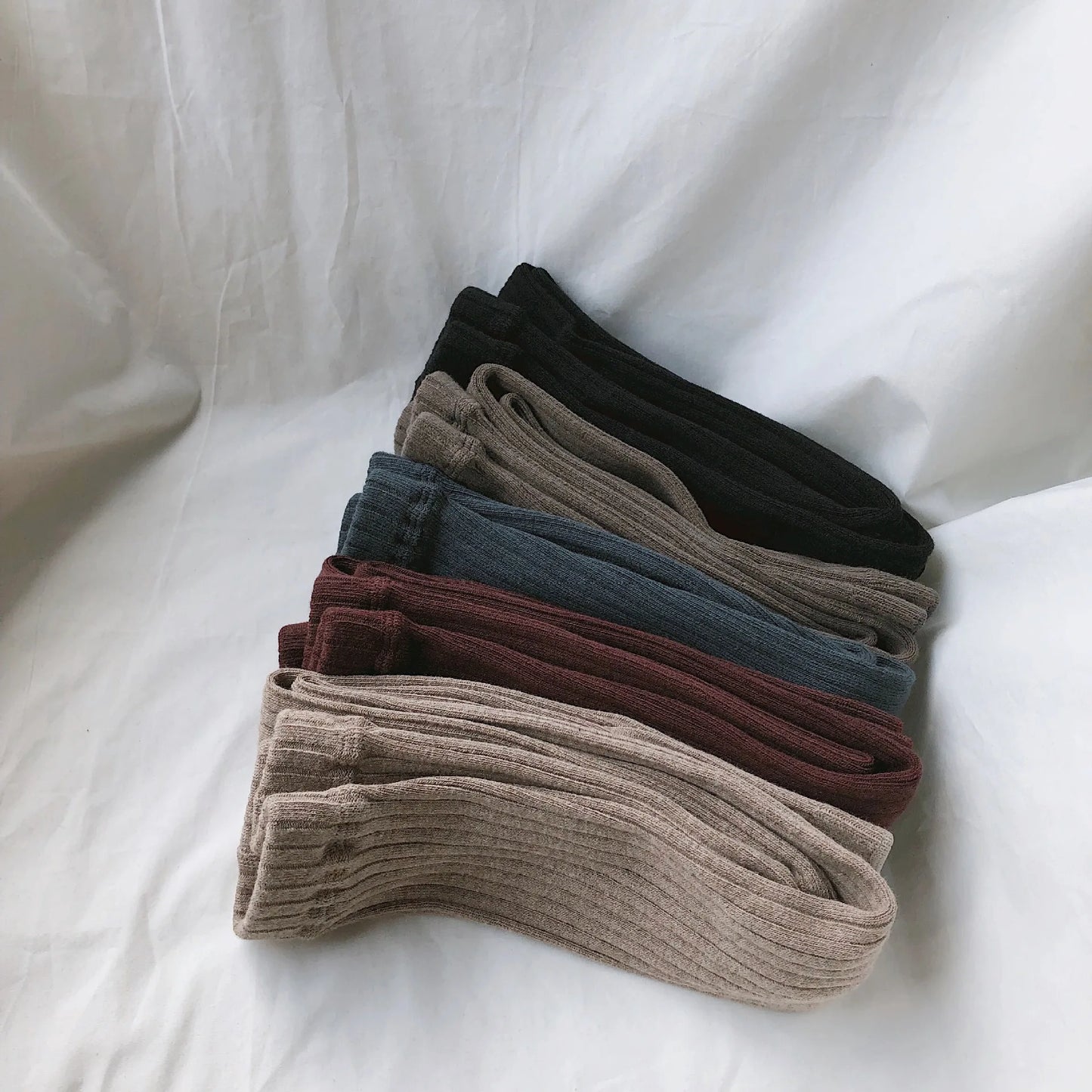 Baby Girls Leggings Kids Casual Long Pants For Toddler Kids Girls Skinny Trousers All-match Ribbed Cotton Legging Pant