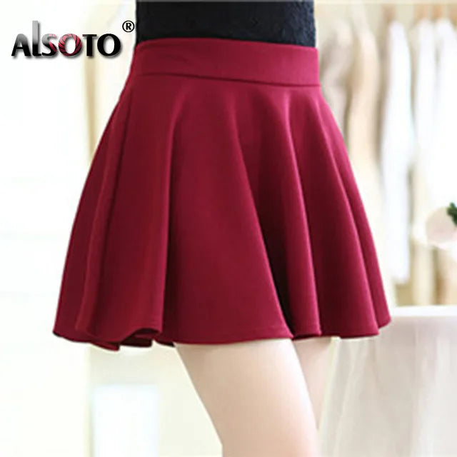 Korean New 2025 Women Skirt Autumn Winter High Waisted falsas Female Saia Pleated falsa Skirts Pleated Skirt