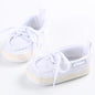 Boys And Girls Gentleman Shoes Soft Soled White Shoes Leisure Sports Shoes Newborn First Walk 0-18Months Bed Shoes