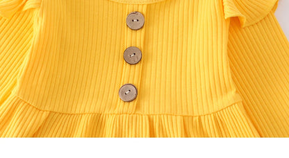 3Pcs Autumn Baby Girl Clothes Sets Infant Newborn Long Sleeve Tops Floral Print Pants Headband Solid Clothing Outfit 0 3-24M