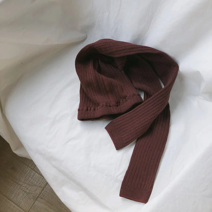 Baby Girls Leggings Kids Casual Long Pants For Toddler Kids Girls Skinny Trousers All-match Ribbed Cotton Legging Pant