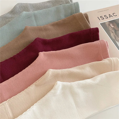 Autumn Baby Girl Legging Cotton Baby Boys Ribbed Leggings Striped Kids Pants Children Casual Trousers