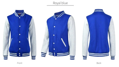 Baseball Jackets Men New Fashion Design Slim Fit College Varsity Coat Women's Jacket Support Custom Print Photo/Text