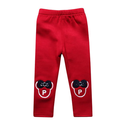 Sale Baby Girls Winter Leggings Children Plus Velvet Pants Thicken Warm Long Trousers for Kids Skinny Pencil Pants 0-3 Year