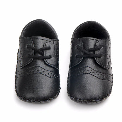 New Baby Shoes Retro Leather Boy Girl Shoes Toddler Rubber Sole Anti-slip First Walkers Newborn Infant Baby Crib Shoes