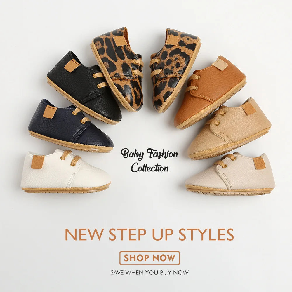 Meckior Baby Shoes Retro Leather Boy Girl Shoes Multicolor Toddler Rubber Sole Anti-slip First Walkers Infant Newborn shoes