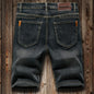 2025 Summer Men's Slim Denim Shorts Business Casual Fashion Loose Stretch All-Match Jeans Male High-End Brand Five-Point Pants