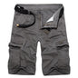 Men's Military Cargo Shorts Summer army green Cotton Shorts men Loose Multi-Pocket Shorts Homme Casual Bermuda Trousers 40